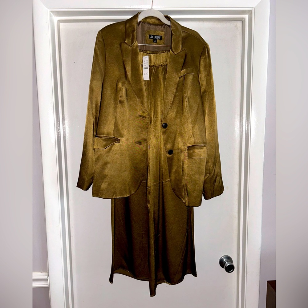 J.Crew Astrid pant and matching Long Parke Blazer